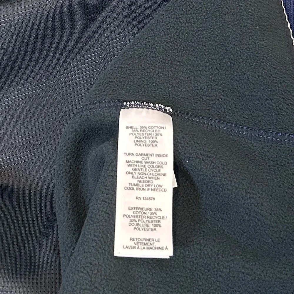 Vineyard Vines Mountain‎ Sweater Fleece Vest Men's Navy Blue Size XXL